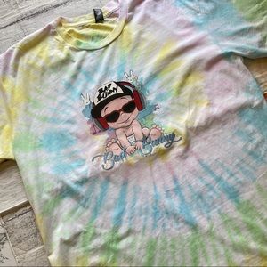 Tie-Dye Baby Bad Bunny Short Sleeve T-shirt